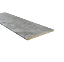 Aanrechtblad met waterkering donker beton E11-130PE, 3250x600x28mm-thumb-0