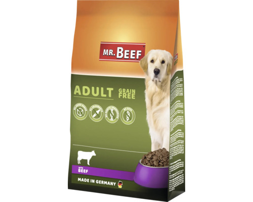 MR. BEEF Hondenvoer droog Premium adult graanvrij 4 kg Mr Beef Adult droogvoer met rundvlees voor honden