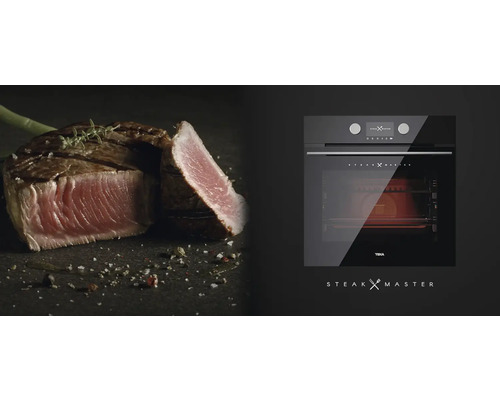 TEKA Steak Master oven naast steakgerecht