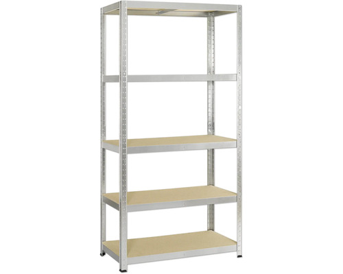 AVASCO Stellingkast Atlas 176x90x40 cm verzinkt Metalen stellingkast met vijf planken