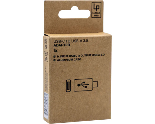 Verpakking van een USB-C naar USB-A 3.0 adapter