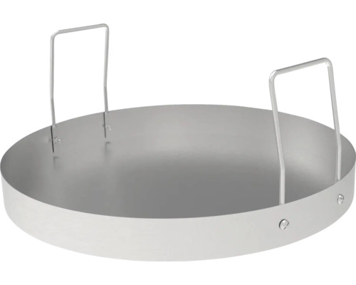 TENNEKER Reserve onderdeel Asschaal met houders RVS Nr 7 en 8 tbv bbq ton (HB 10683309) Ronde plantenschaal van metaal met handvatten