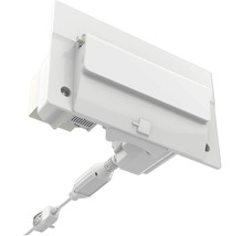 Detailopname van een witte lamp met stekker