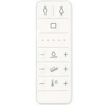 Bedieningselement voor een douchetoilet met persoonsherkenning, spoelfunctie, intensiteits- en positie-instelling en temperatuurinstelling