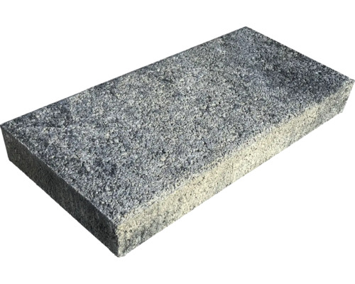 LUSIT Muurafdekker grijs zwart 40 x 20 x 5 cm Grijze straatsteen