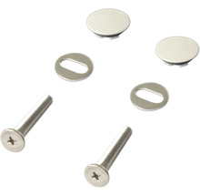 Bevestigingsmateriaal bestaande uit schroeven, afdekkappen en sluitringen