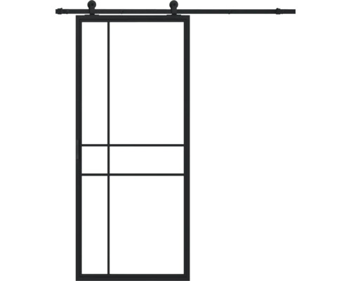 PERTURA Stalen schuifdeur industrieel 2603 helder glas 100x215 cm met rail basic