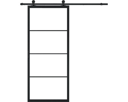 PERTURA Stalen schuifdeur industrieel 2601 helder glas 100x215 cm met rail basic