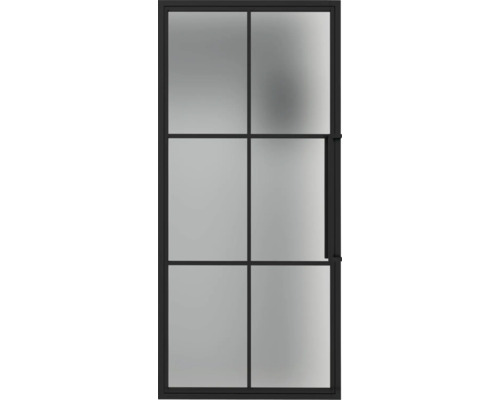 PERTURA Stalen binnendeur industrieel 2702 links 211,5x83 cm mat glas