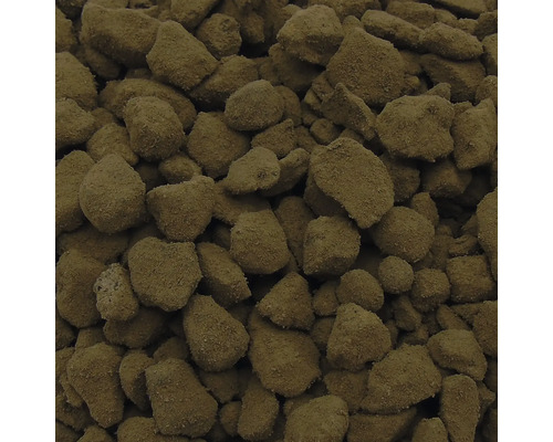 Close-up van gebakken kleikorrels als los materiaal.