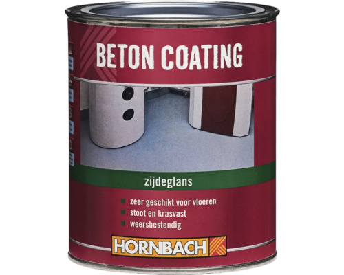 HORNBACH Beton coating zijdeglans antraciet RAL 7016 2,5 l