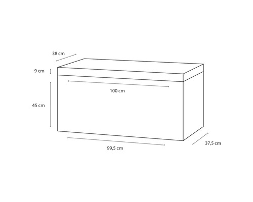 Afmetingen van een opbergbox