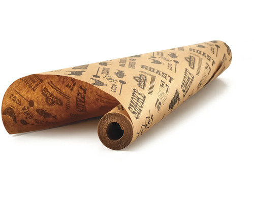 Rol bakpapier met print voor roken, braden en slow cooking