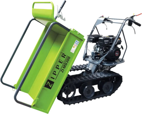 Zipper rupsdumper met kiepfunctie voor het transport van materialen.