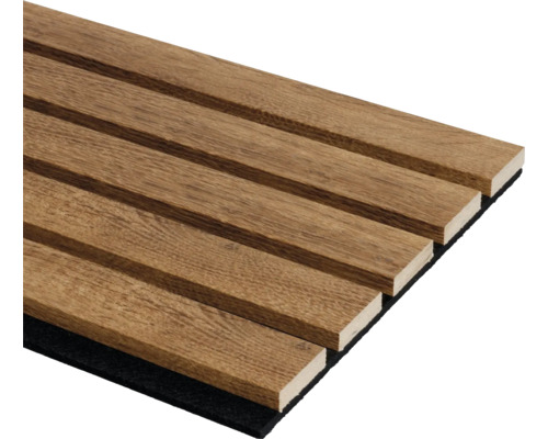 Akoestisch paneel met houten lamellen voor wanddecoratie
