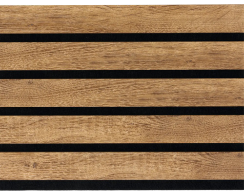 Houten paneel met horizontale lamellen voor wanddecoratie