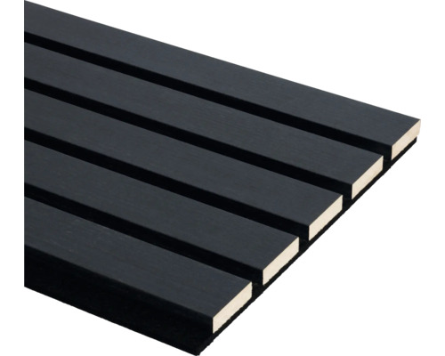 Geluidsabsorberend paneel met houten lamellen