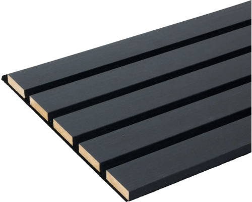 Geluidsabsorberend paneel met houten latten