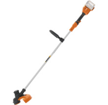 Accu grastrimmer met verstelbare handgreep en beschermkap