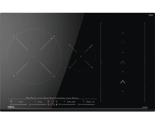 TEKA Inductiekookplaat frameloos IZS86630MSTBK 4 kookzones zwart 80x51cm