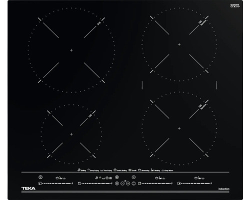 TEKA Inductiekookplaat met frame ITC64630BKMST 4 kookzones zwart 60,6x51,6cm