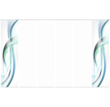 Abstracte wandpanelen met golvende lijnen voor interieurdecoratie