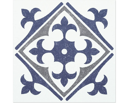 Tegel met bloemmotief