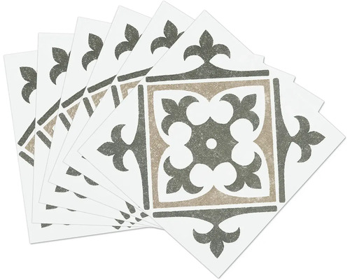 Meerdere decoratieve tegels met vierkant patroon