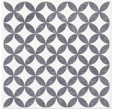 Tegelpatroon met elkaar overlappende cirkels