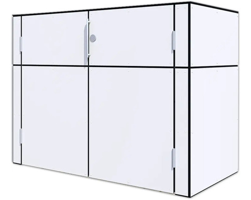 Apparatenkast met meerdere vakken en handgrepen