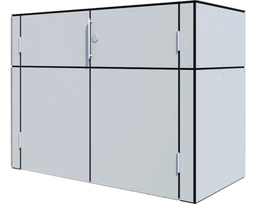 Grijze opbergbox voor buitenopslag