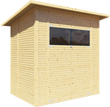 Houten tuinhuis met ramen