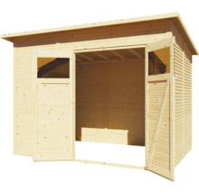 Houten tuinhuis met dubbele deur