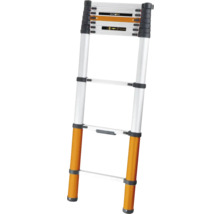 Uitgeschoven telescopische ladder van aluminium