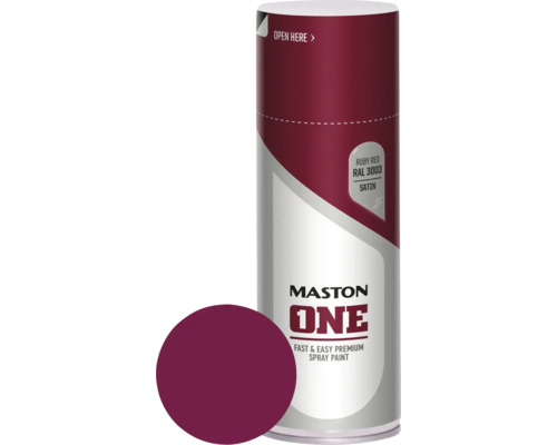MASTON One spuitlak zijdemat RAL 3003 ruby rood 400 ml