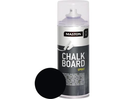 MASTON Spuitverf Chalkboard zwart 400 ml