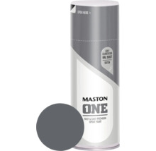 Maston spuitbus met de aanduiding One, aluminiumgrijs RAL 9007, zijdemat