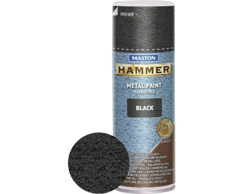 MASTON Hammer Hammered zwart 400 ml MASTON Hammer Hammered zwart 400 ml