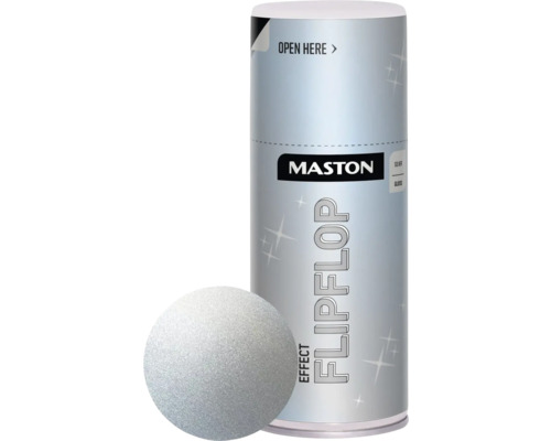 MASTON Flipflop spuitlak effect zilver 150 ml