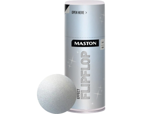 MASTON Flipflop spuitlak effect zilver 150 ml Maston Flip Flop effectlak spuitbus