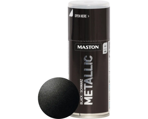 MASTON Metallic spuitlak zwart 150 ml