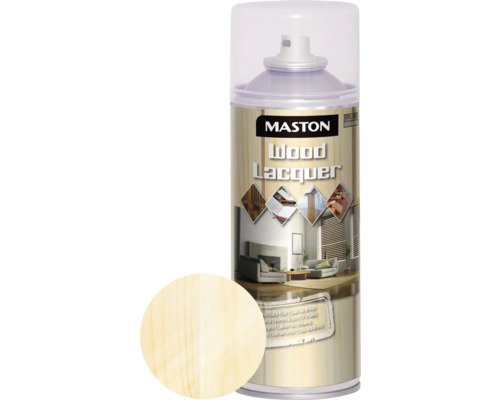 MASTON Wood lacquer special varnish 90 High gloss 400 ml Mastons Houtlak spuitbus