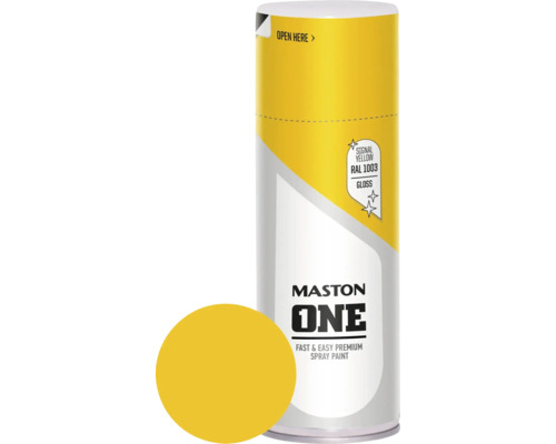 MASTON One spuitlak glans RAL 1003 signaalgeel 400 ml