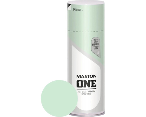 MASTON One spuitlak zijdemat RAL 6019 lichtgroen 400 ml