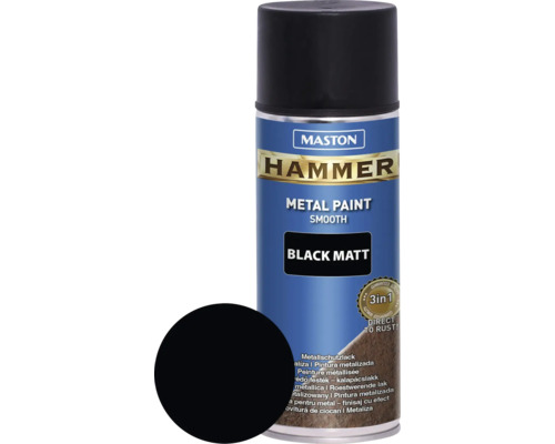 MASTON Hammer Smooth mat zwart 400 ml