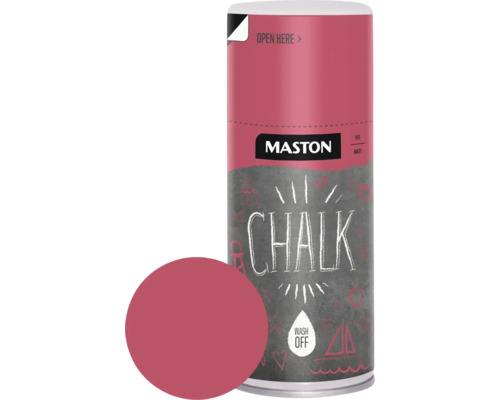 MASTON Spuitlak Chalk krijt effect rood 150 ml Maston krijtverf, rode, matte spuitverf