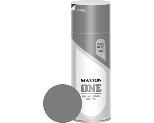 MASTON One spuitlak zijdemat RAL 7037 stofgrijs 400 ml
