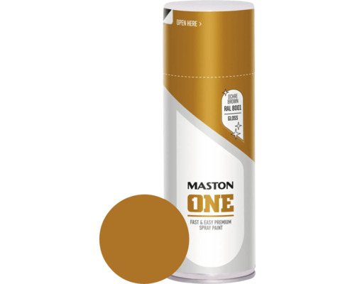 MASTON One spuitlak glans RAL 8001 okerbruin 400 ml Maston One spuitlak okerbruin RAL 8001