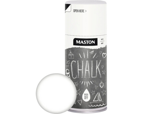 MASTON Spuitlak Chalk krijt effect wit 150 ml Maston krijtverf wit mat in spuitbus