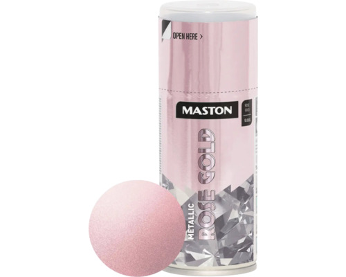 Maston spuitbus met metallic roségoud verf en glans